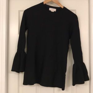 RP Rachel Parcell medium black bell sleeve top